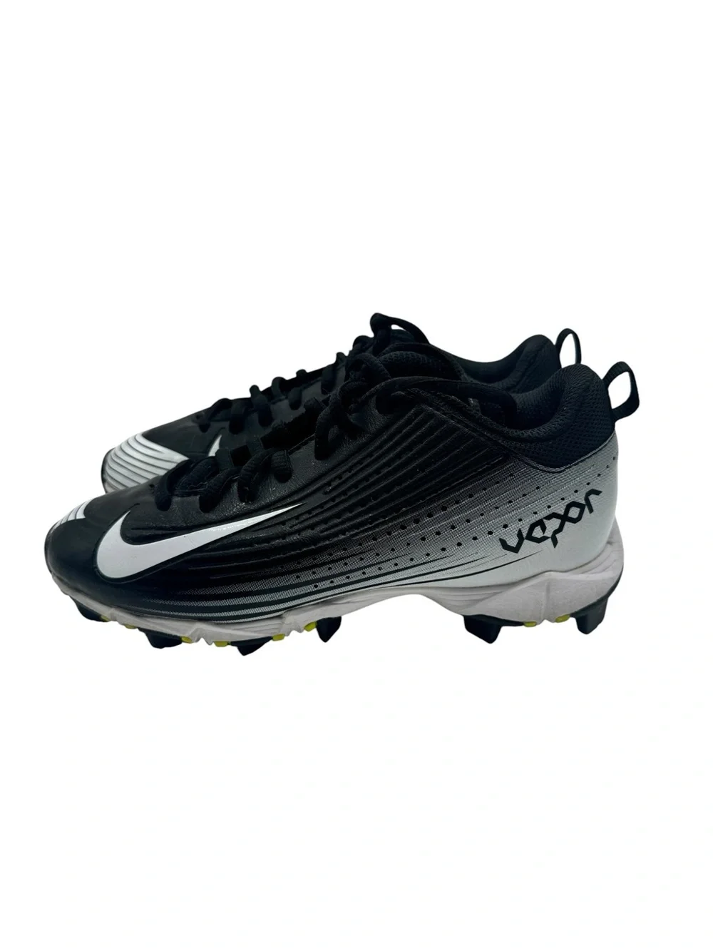 Nike Vapor Keystone 2 Low Youth Baseball Cleats Black White Little Boys Sz 1.5Y